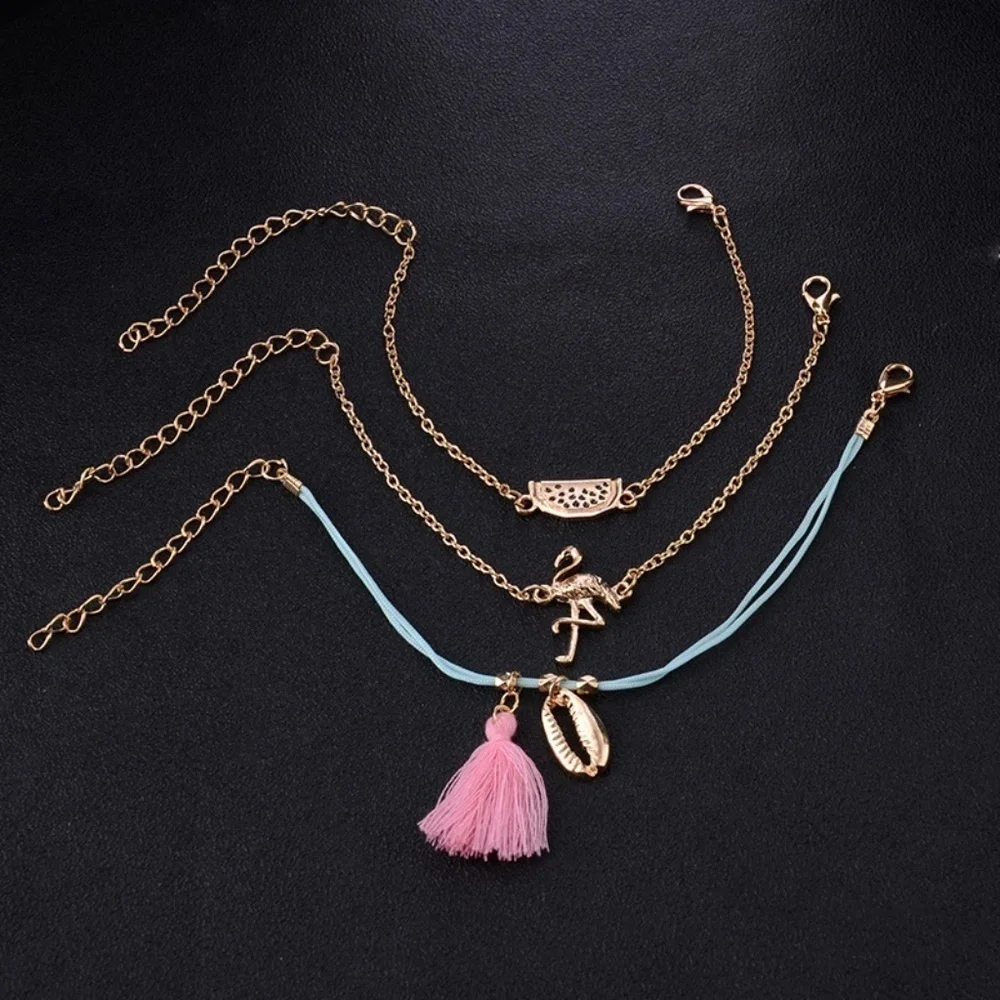 *PENNY* 3-Pc Gold Watermelon Fashion Bracelet Set